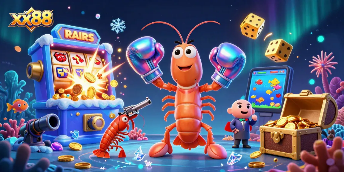 Experience thrilling fish shooting action with xx88's vibrant games, featuring lively underwater characters.